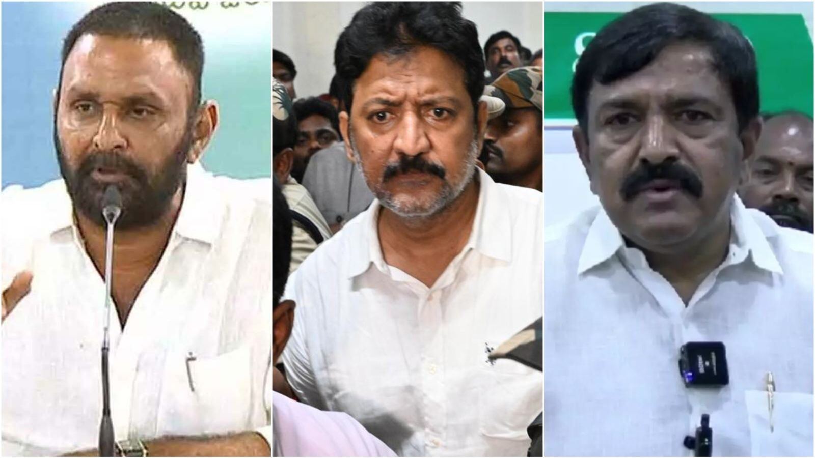 YSRCP leaders including Kodali Nani amid speculation over Jagan’s political strategy for 2029 elections in Andhra Pradesh