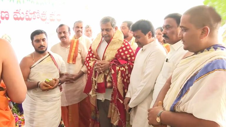 YSRCP leaders performing Hindu rituals and showcasing religious identity amid political controversy
