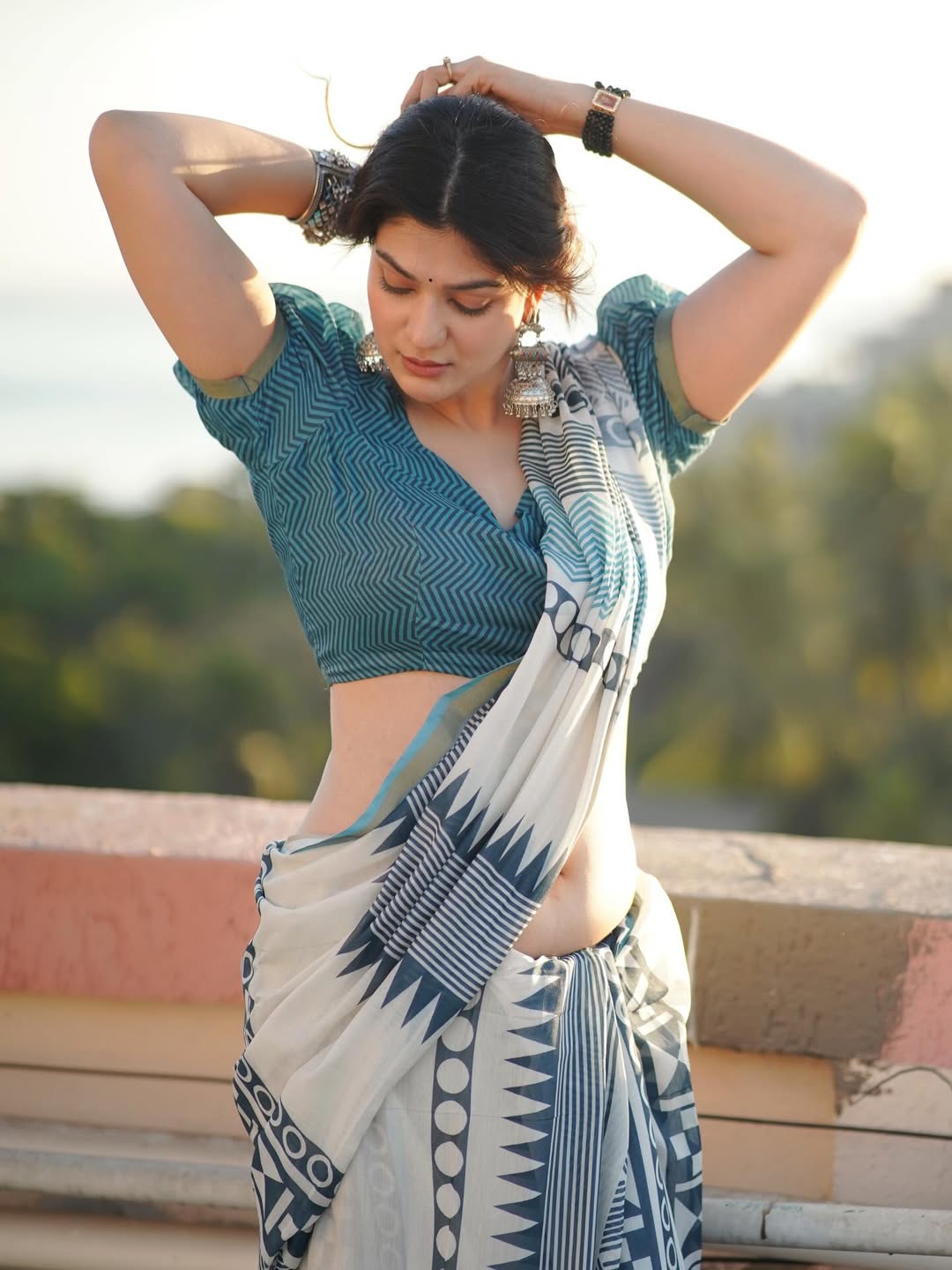 Aditi Gautam Elegant Poses With Flowing Tresses