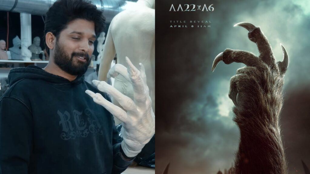 Allu Arjun Atlee sci fi poster