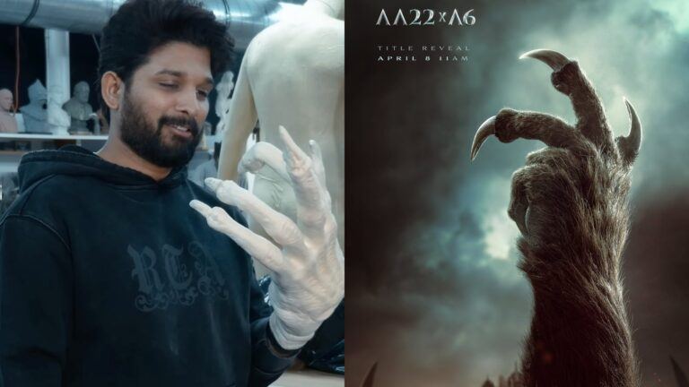 Allu Arjun Atlee sci fi poster