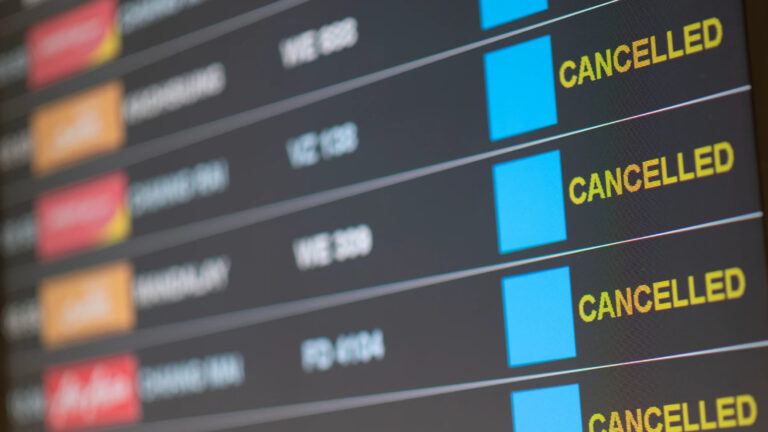 Asia flight delays airport chaos