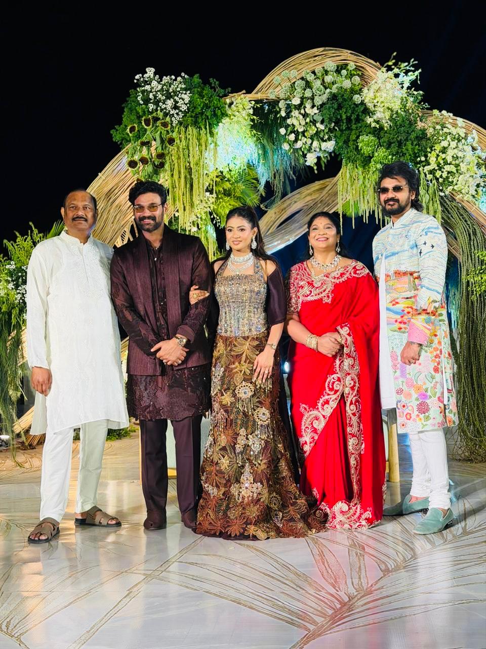 Pics: Bellamkonda Sai & Kavya Engagement