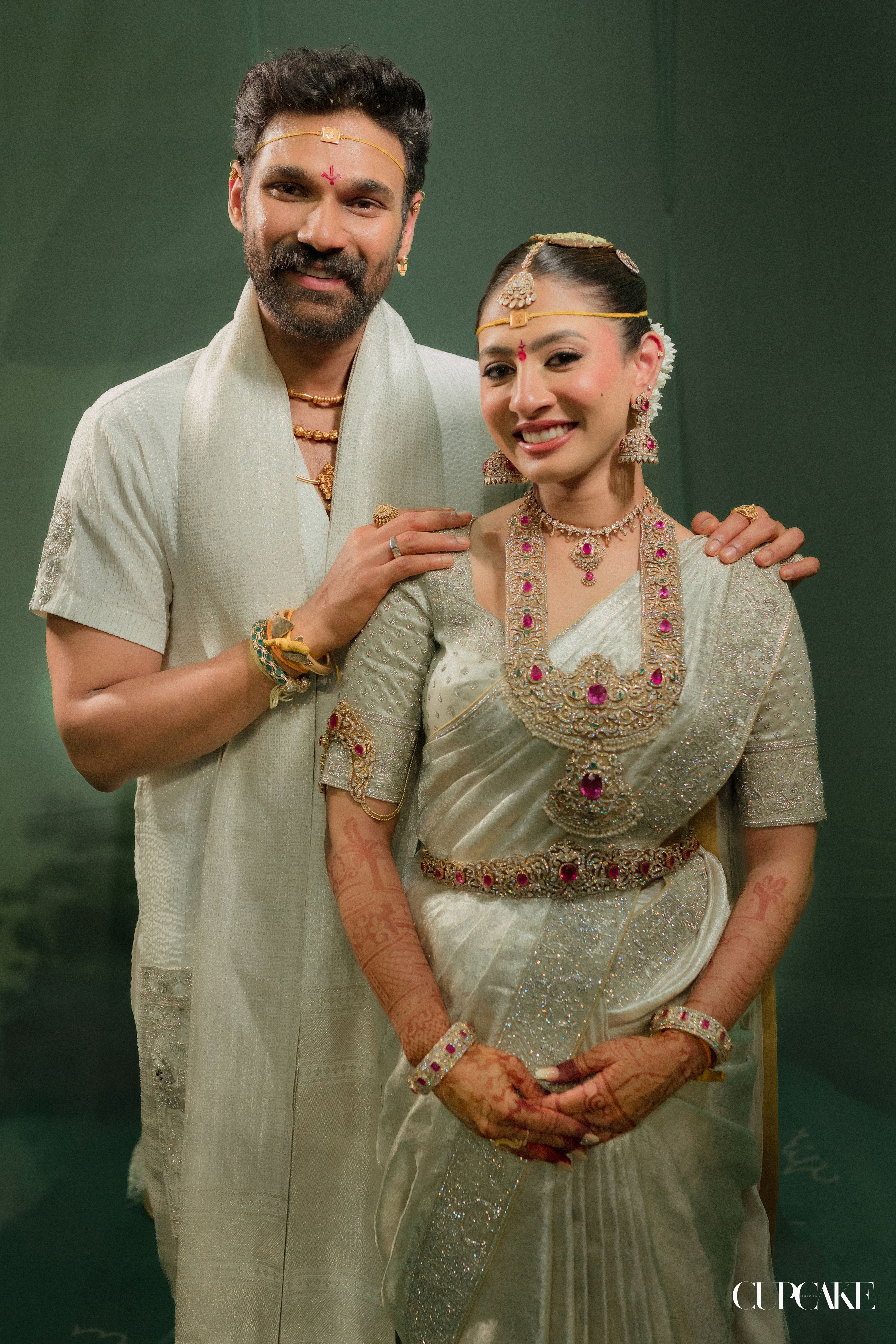 Bellamkonda Sai Sreenivas Kavya Reddy Ivory Wedding Style