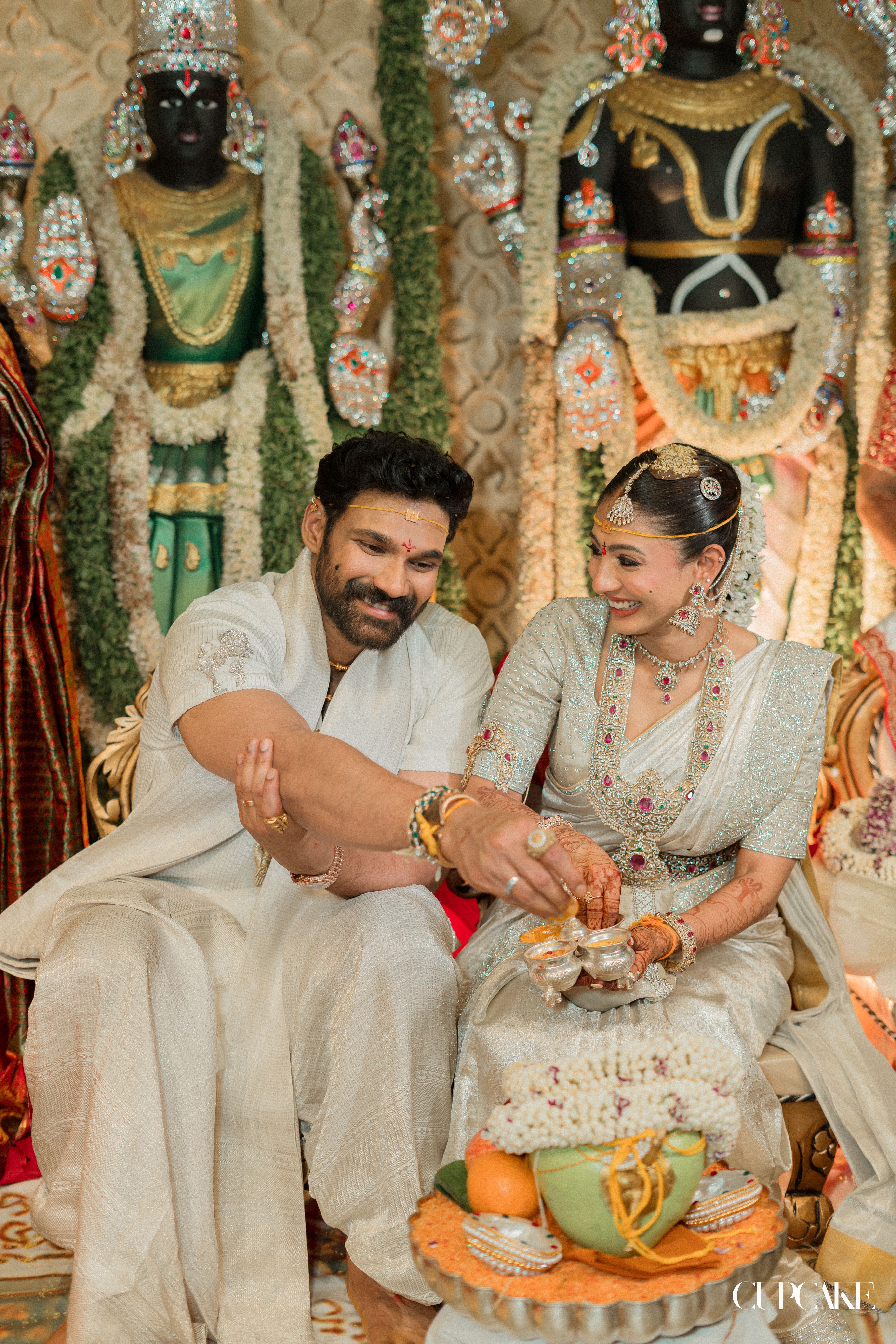 Bellamkonda Sai Sreenivas Kavya Reddy Ivory Wedding Style