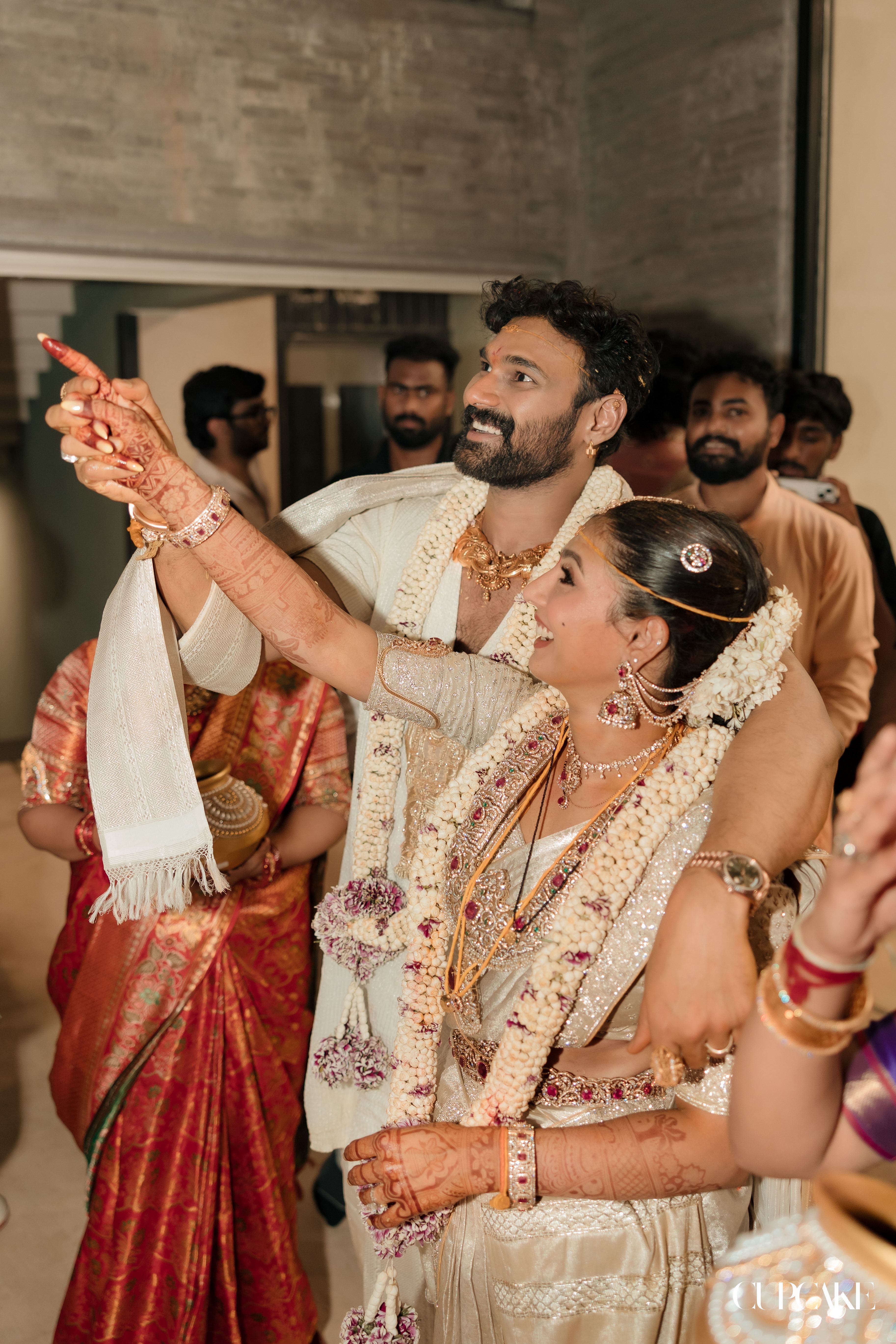 Bellamkonda Sai Sreenivas Kavya Reddy Ivory Wedding Style