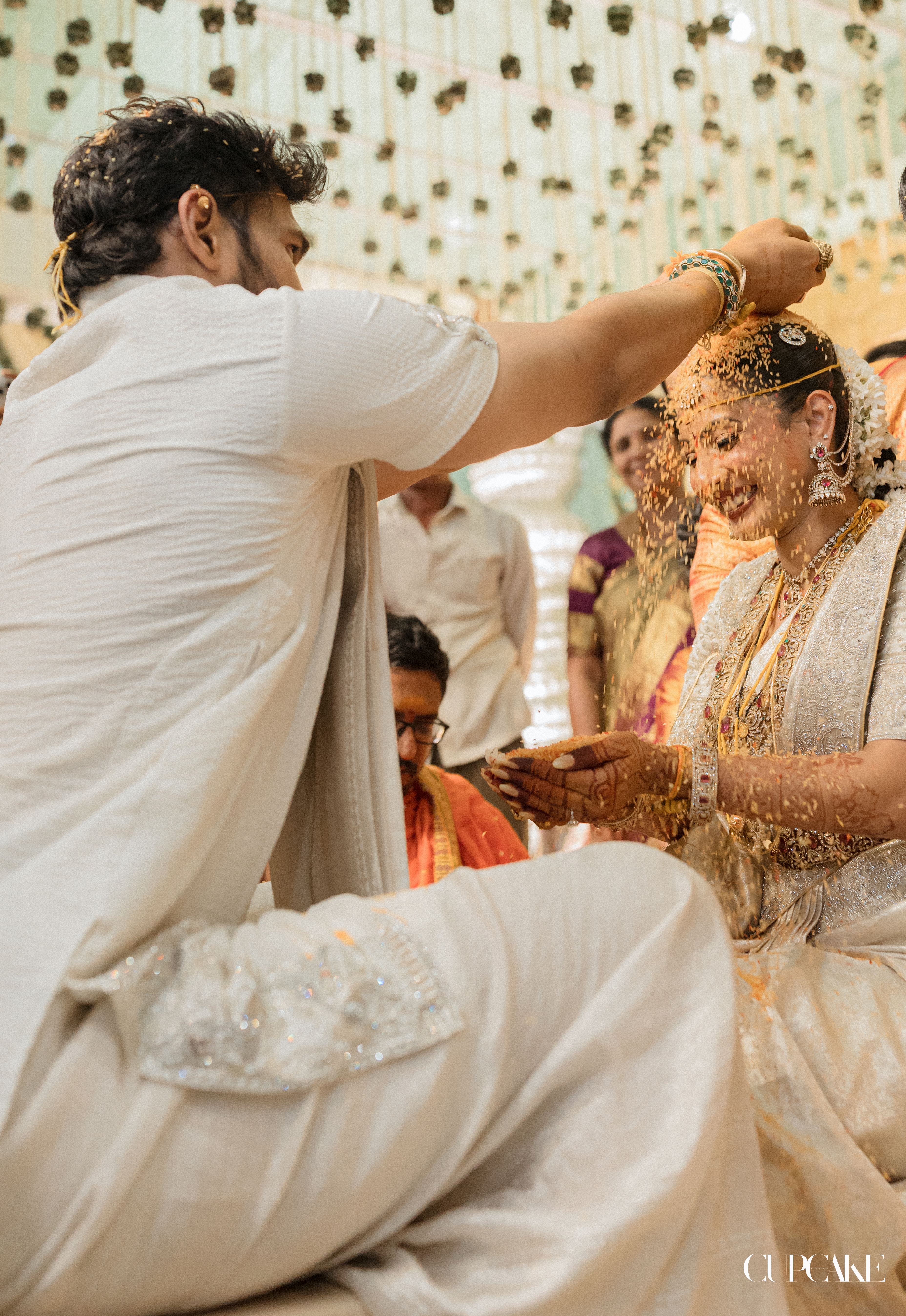 Bellamkonda Sai Sreenivas Kavya Reddy Ivory Wedding Style