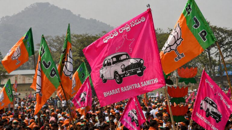 BJP and BRS political alliance or merger speculation in Telangana involving KCR, Kavitha and BJP leaders