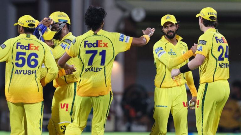 Chennai Super Kings struggling at Chepauk stadium during IPL matches