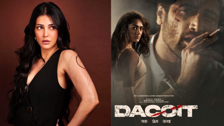 Dacoit film cast Mrunal Thakur Shruti Haasan