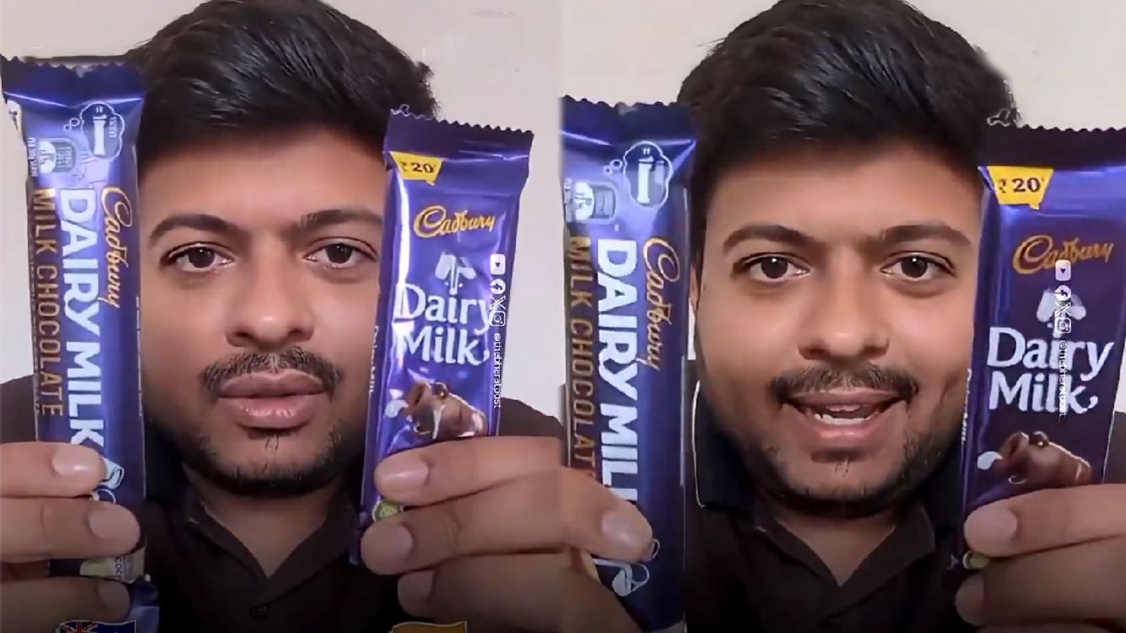 Dairy Milk India vs Australia comparison
