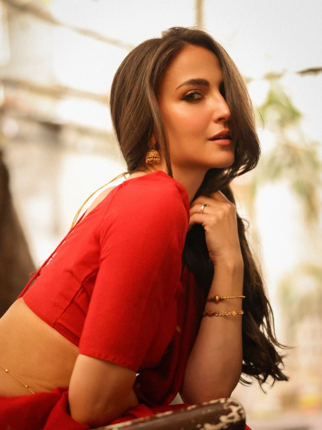 Elli AvrRam Captivates With Intense Desi Look