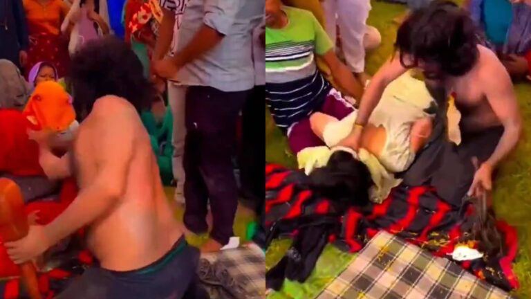 Fake baba viral incident scene