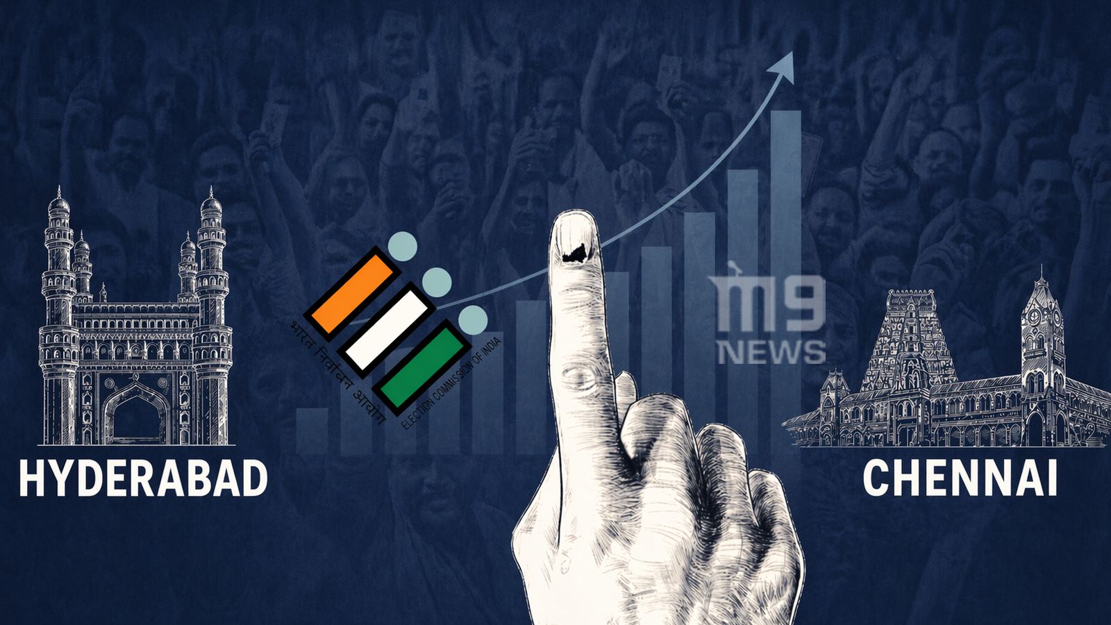 Hyderabad vs Chennai voter turnout
