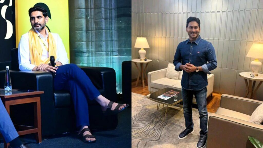 jagan-and-nara-lokesh-shoe-political-debate