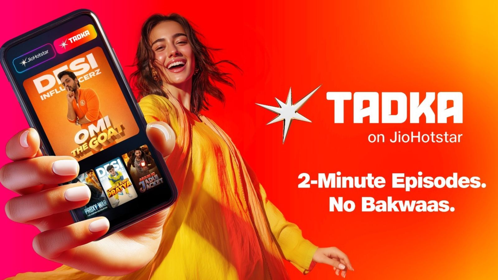 JioHotstar Tadka app interface preview
