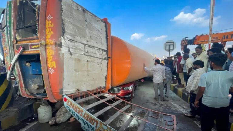 Kanchikacherla tanker crash crushed car