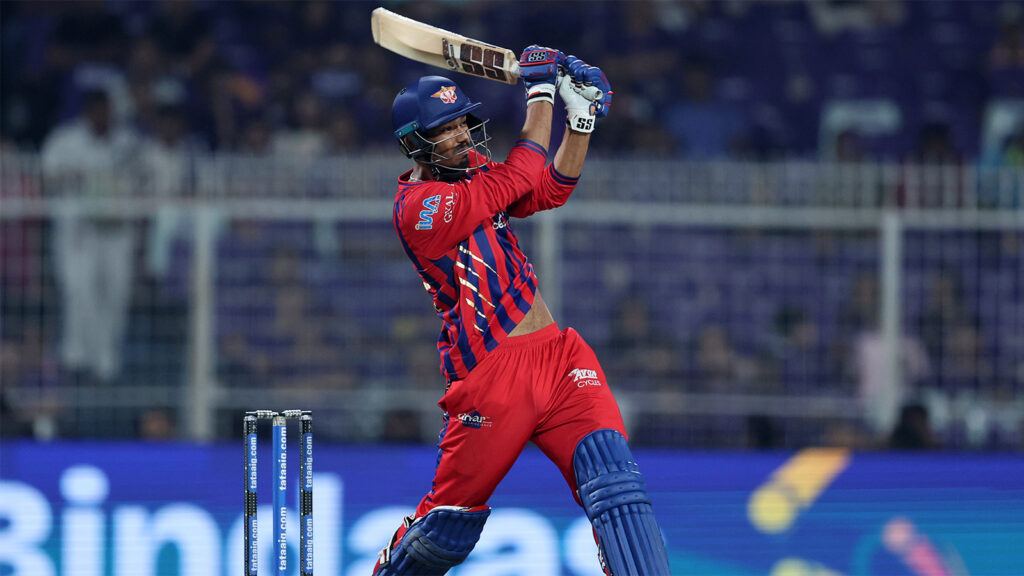 Mukul Choudhary LSG last ball win shot