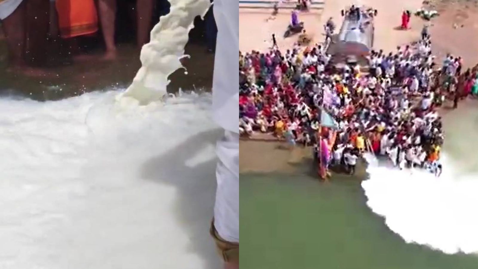 Milk ritual Narmada and school nutrition issue