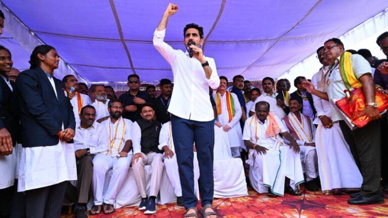 Nara Lokesh humble gesture at event