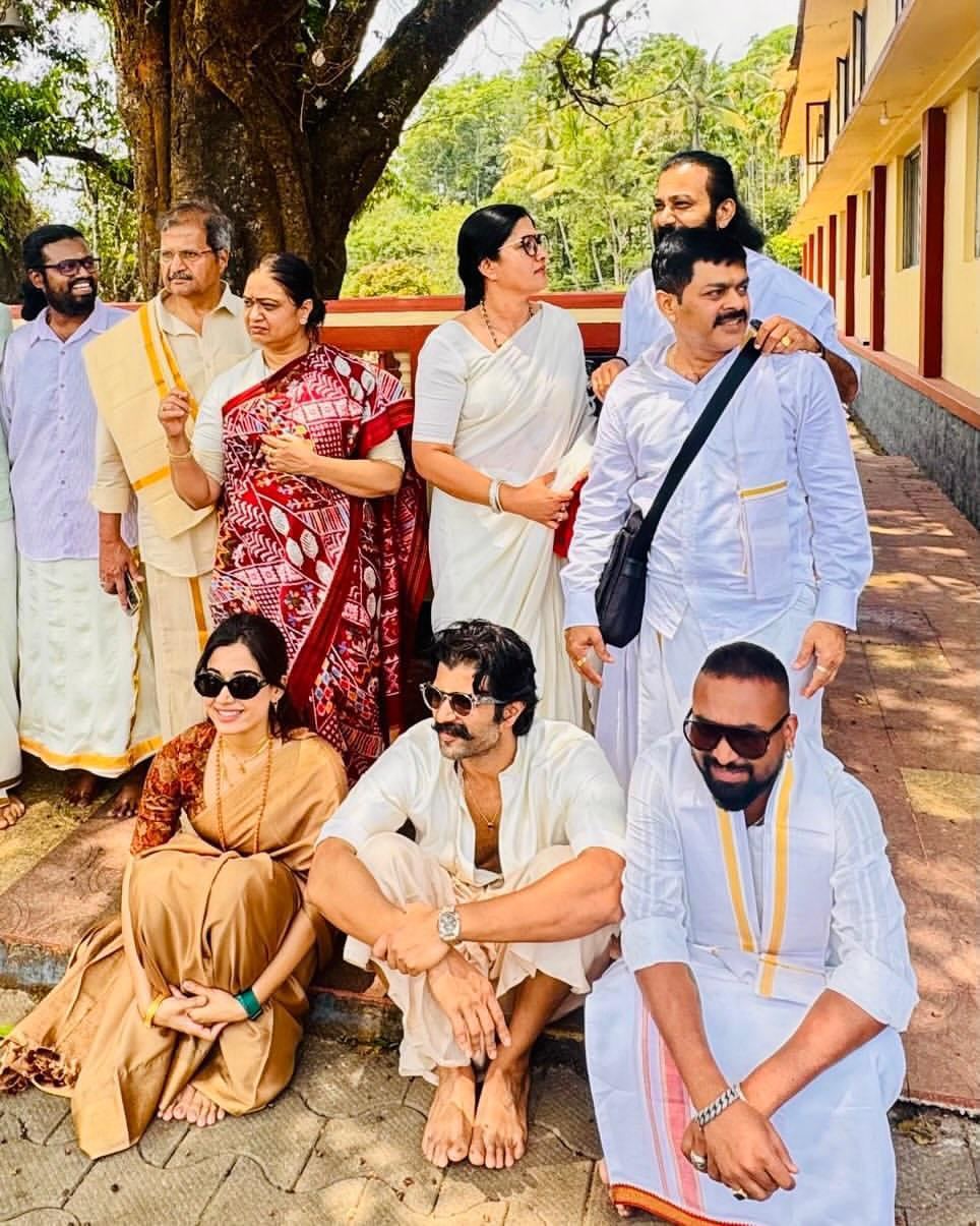 Rashmika Mandanna Sitting Pose In Ethnic Style