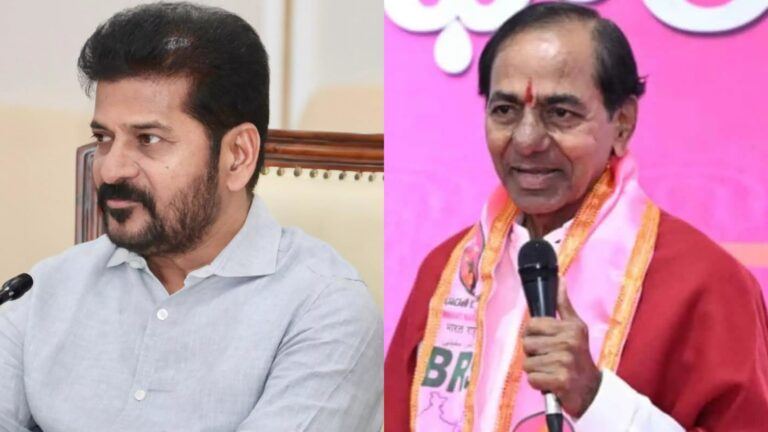 Revanth Reddy and KCR in Kaleshwaram CBI probe political controversy
