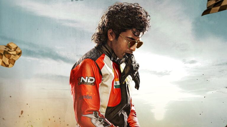 Sharwanand promoting Biker movie with energetic expressions during theatre visit
