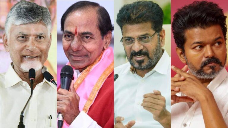 South leaders Naidu KCR Revanth Reddy Vijay today news