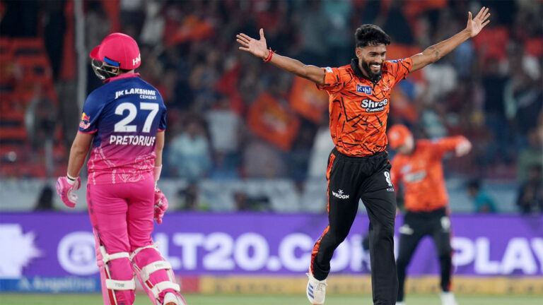 Praful Hinge SRH debut IPL performance