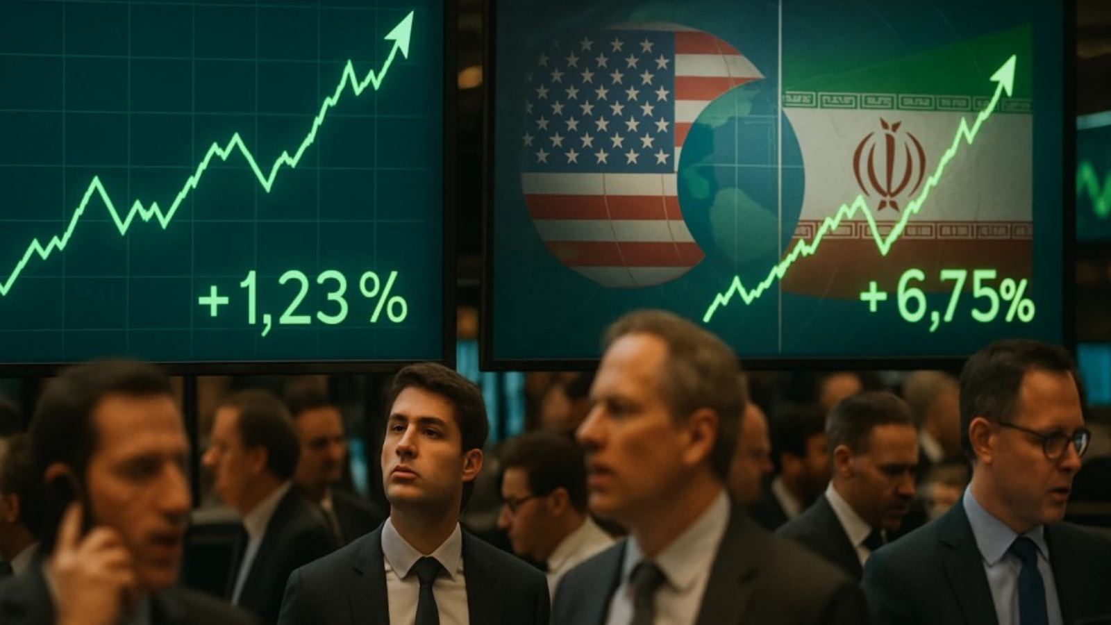 Stock markets turn green amid Iran US peace talks and easing war tensions