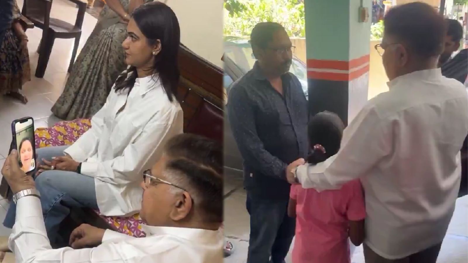 Allu Family Meets Sritej