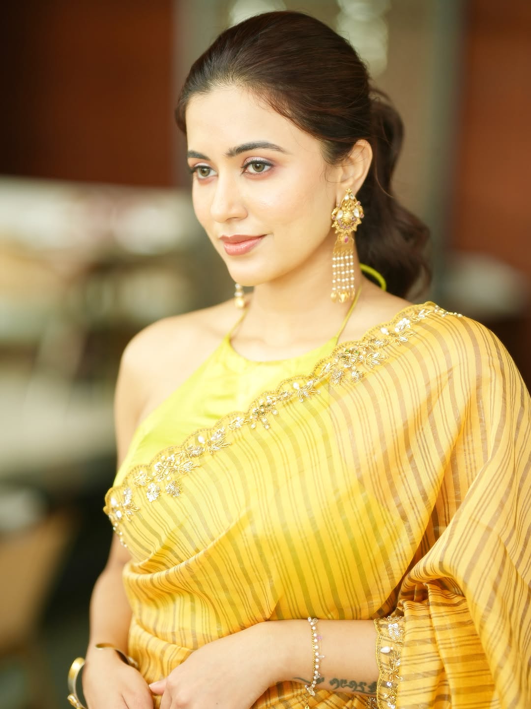 Close Up Portrait Of Anju Kurian Looking Away
