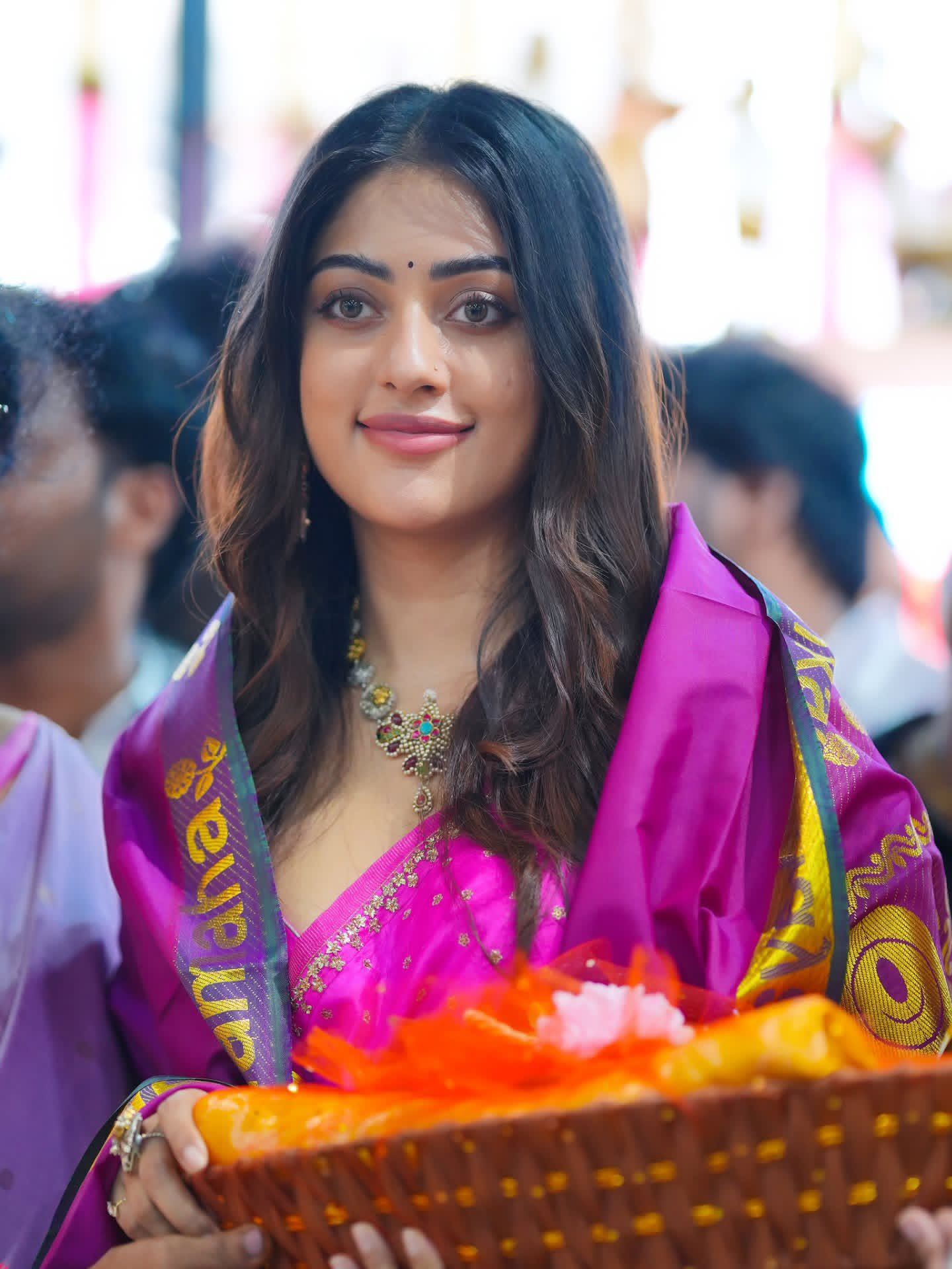 Anu Emmanuel Showing Off Long Open Wavy Tresses