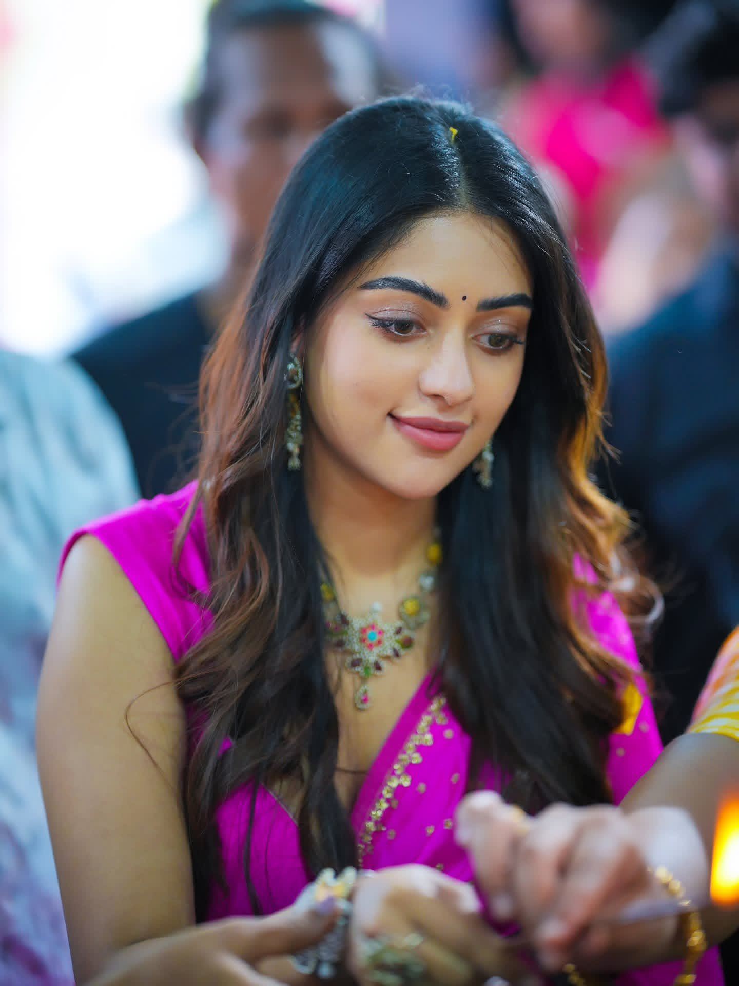 Anu Emmanuel Flaunting Colorful Kundan Choker Set