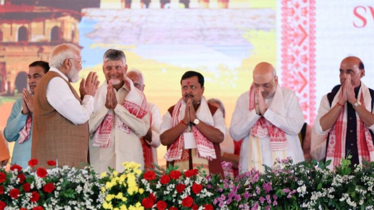 Chandrababu Naidu at NDA political event