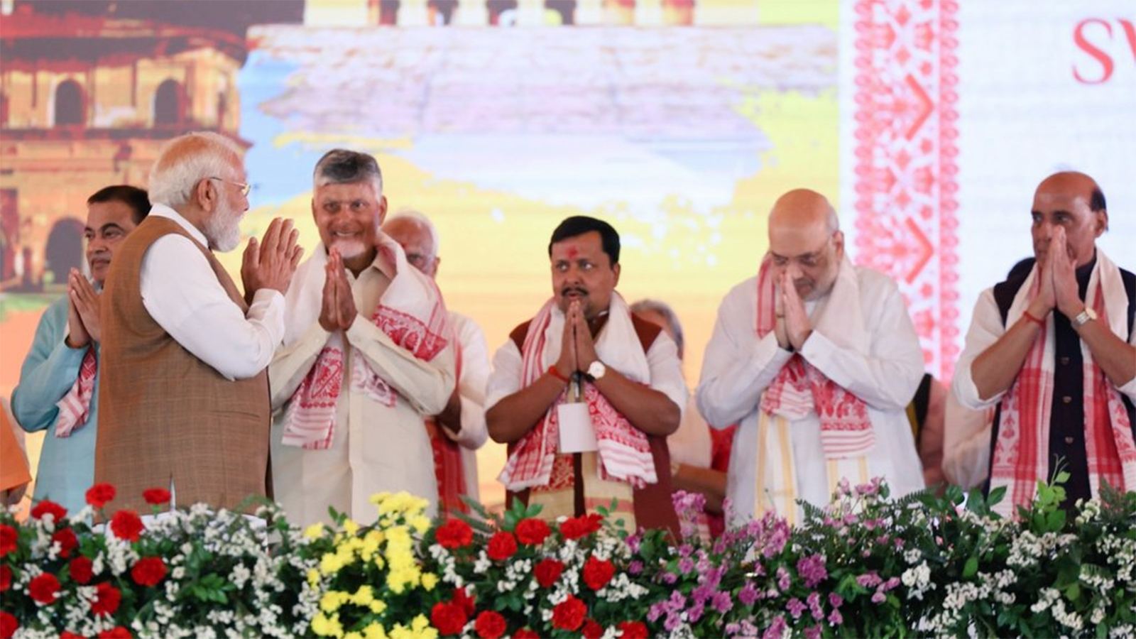 Chandrababu Naidu at NDA political event