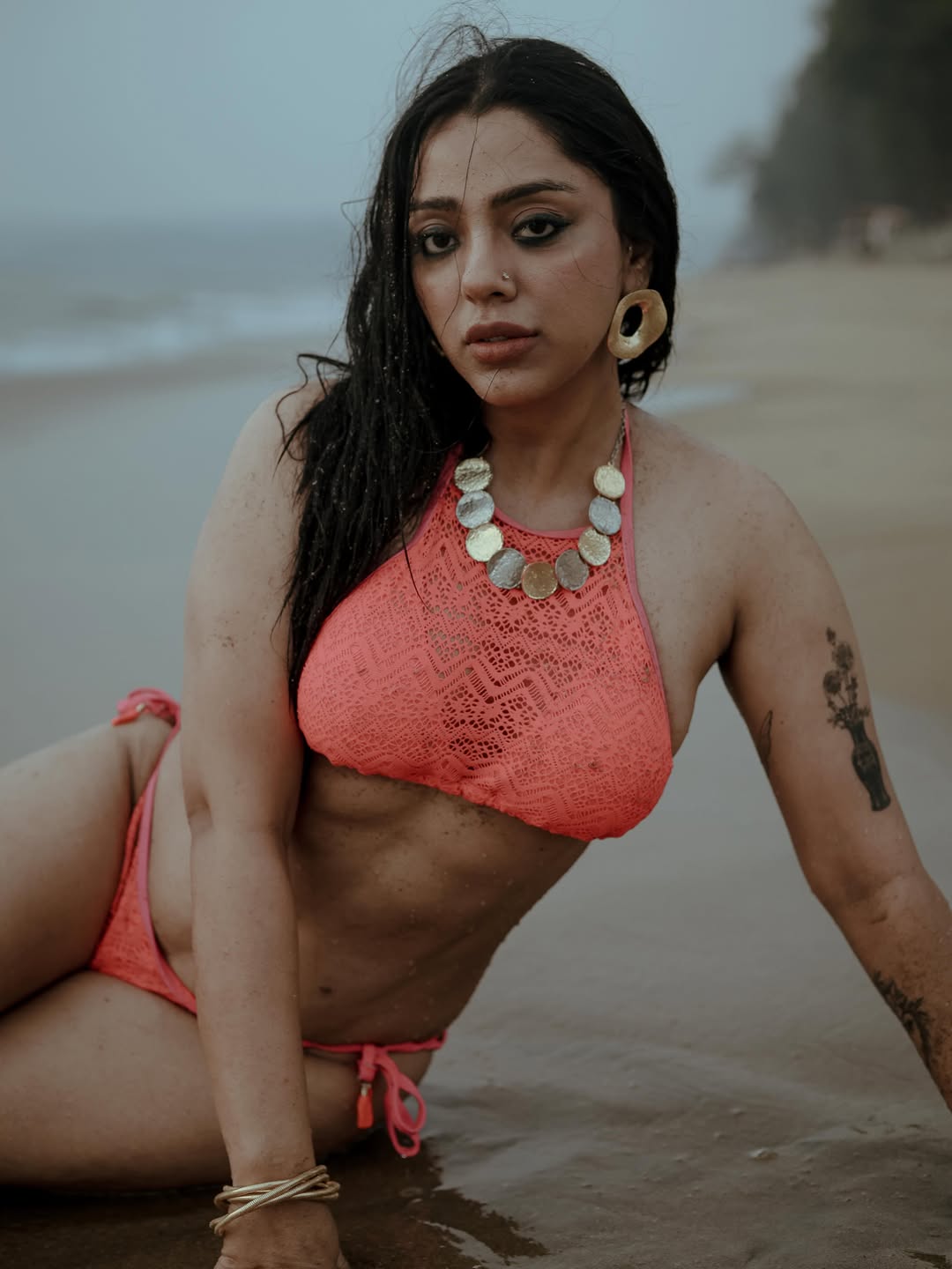 Deviyani Sharma Flaunting Curves By The Sea