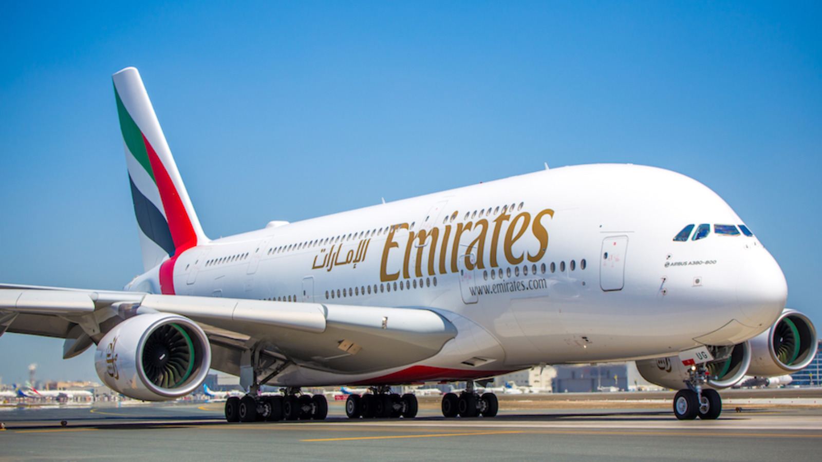 Emirates Airbus A380 aircraft fleet expansion
