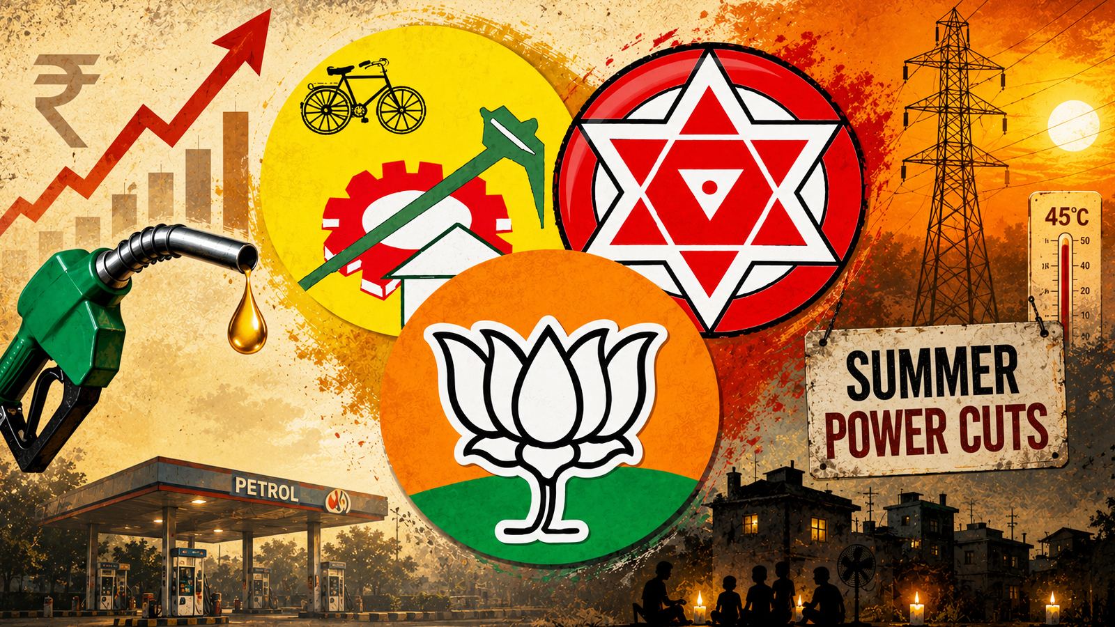 Fuel Prices & Summer Power Cuts Trouble Kutami Alliance!