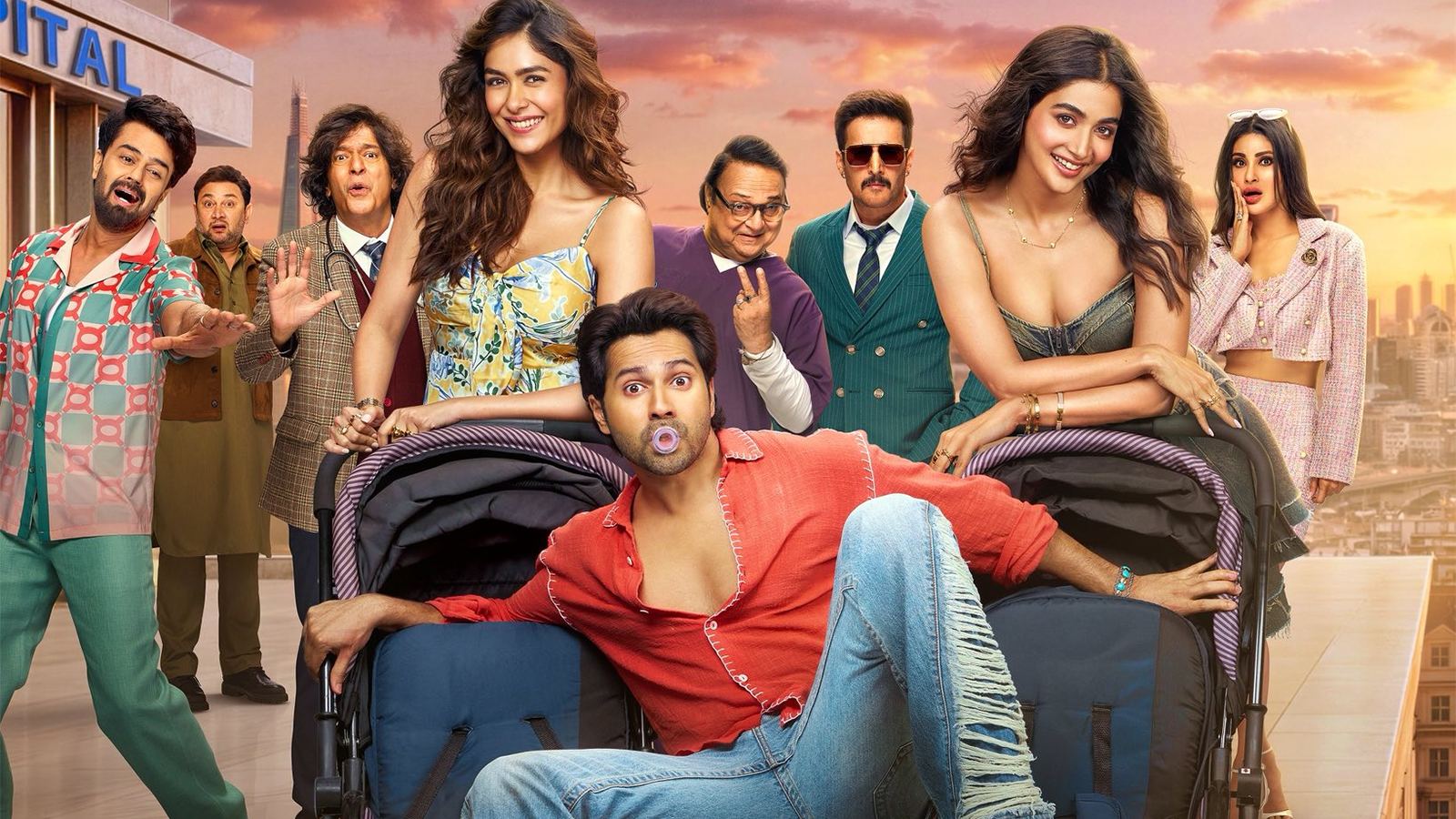 Varun Dhawan and Pooja Hegde in film