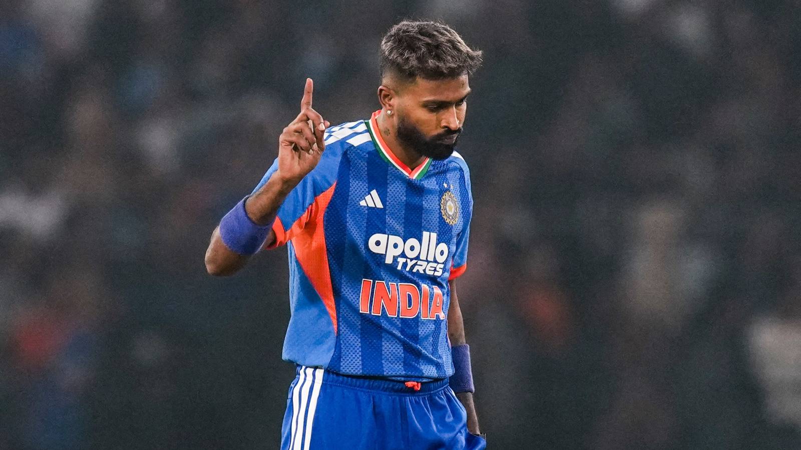 Hardik Pandya during India practice session