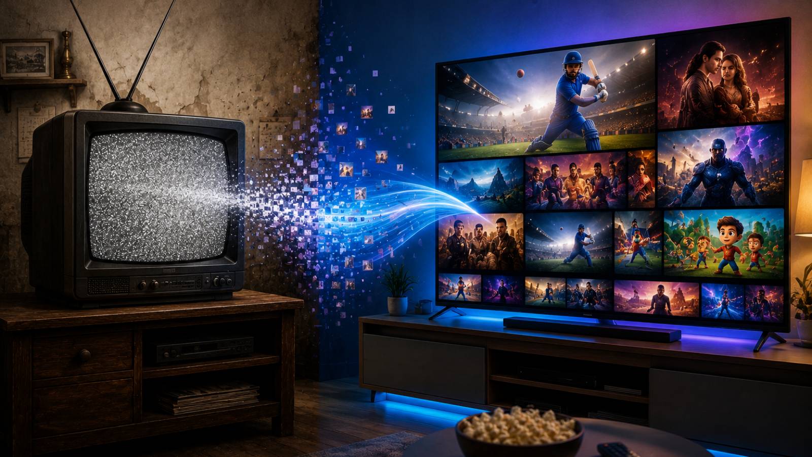 India television industry digital shift