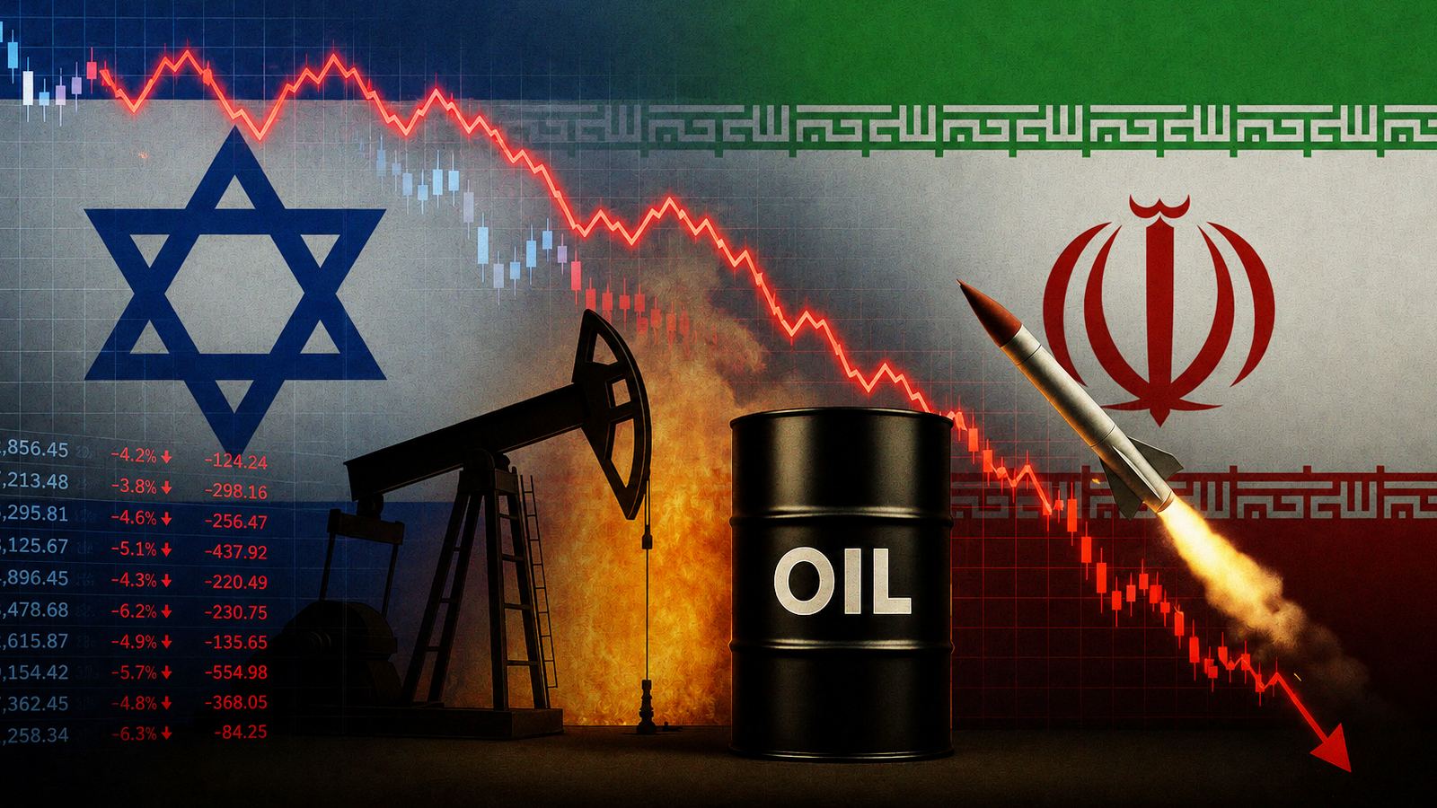 Indian stock markets fall amid Iran-US war and rising crude oil prices