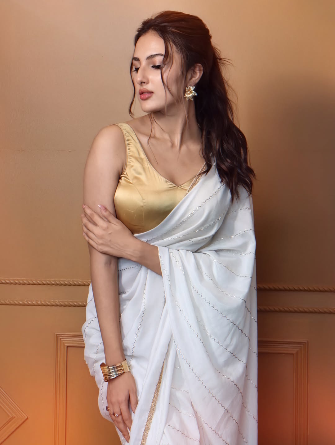 Poised Crossing Arms Stance Displayed By Jyotirmoyee