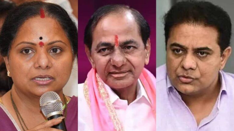 KCR, KTR, Kavitha Silence Sparks Fresh Political Debate