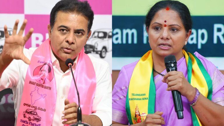 KTR and Kavitha political clash