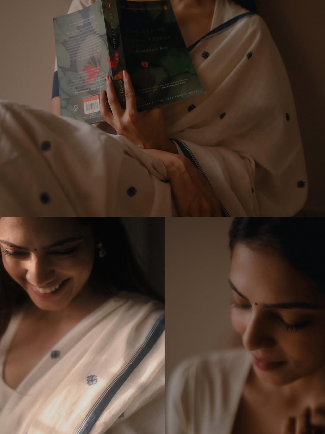 Malavika Mohanan Adjusting Earring Warm Light
