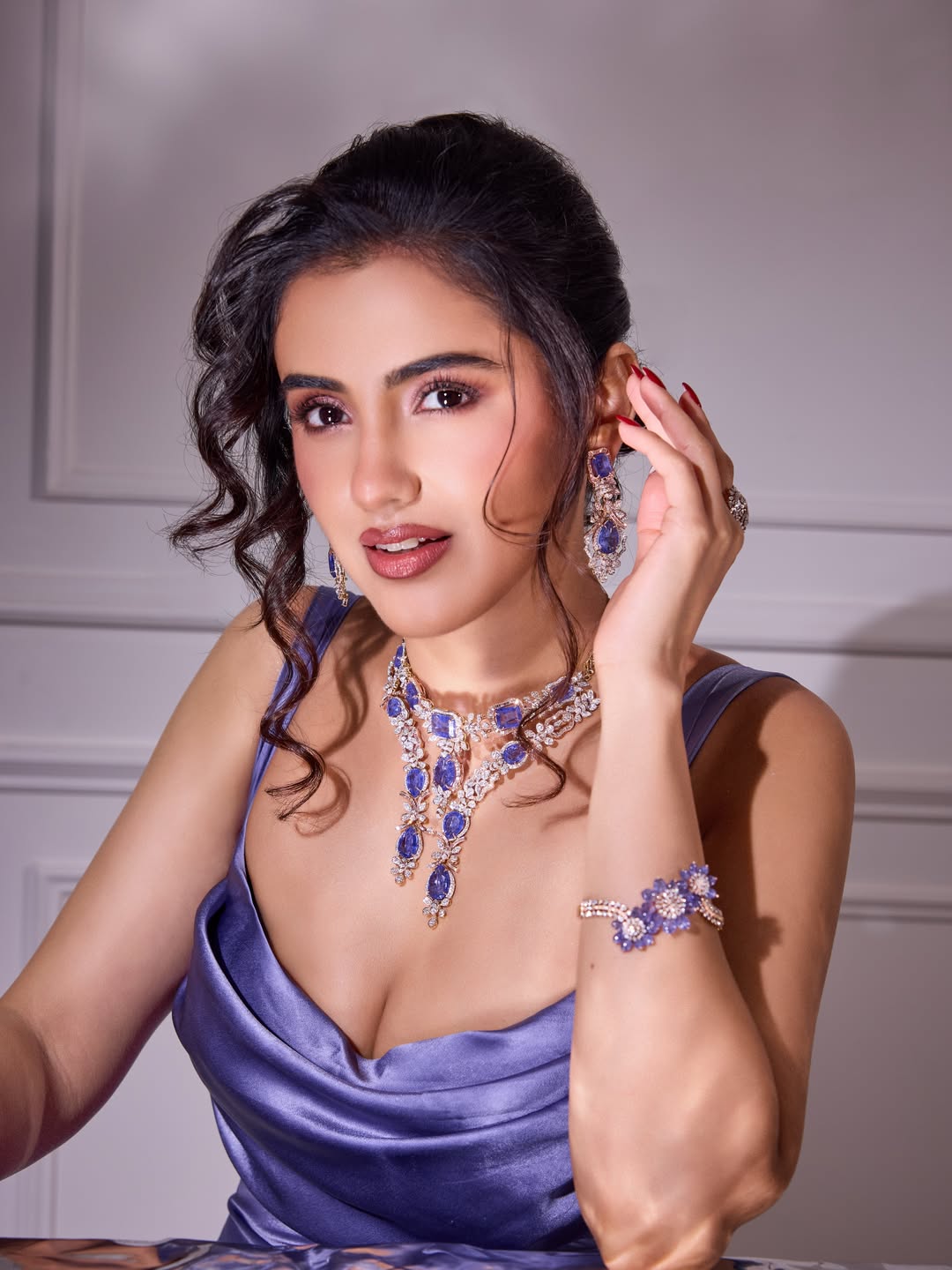 Malvika Sharma Elegant Updo Hairstyle Close Up
