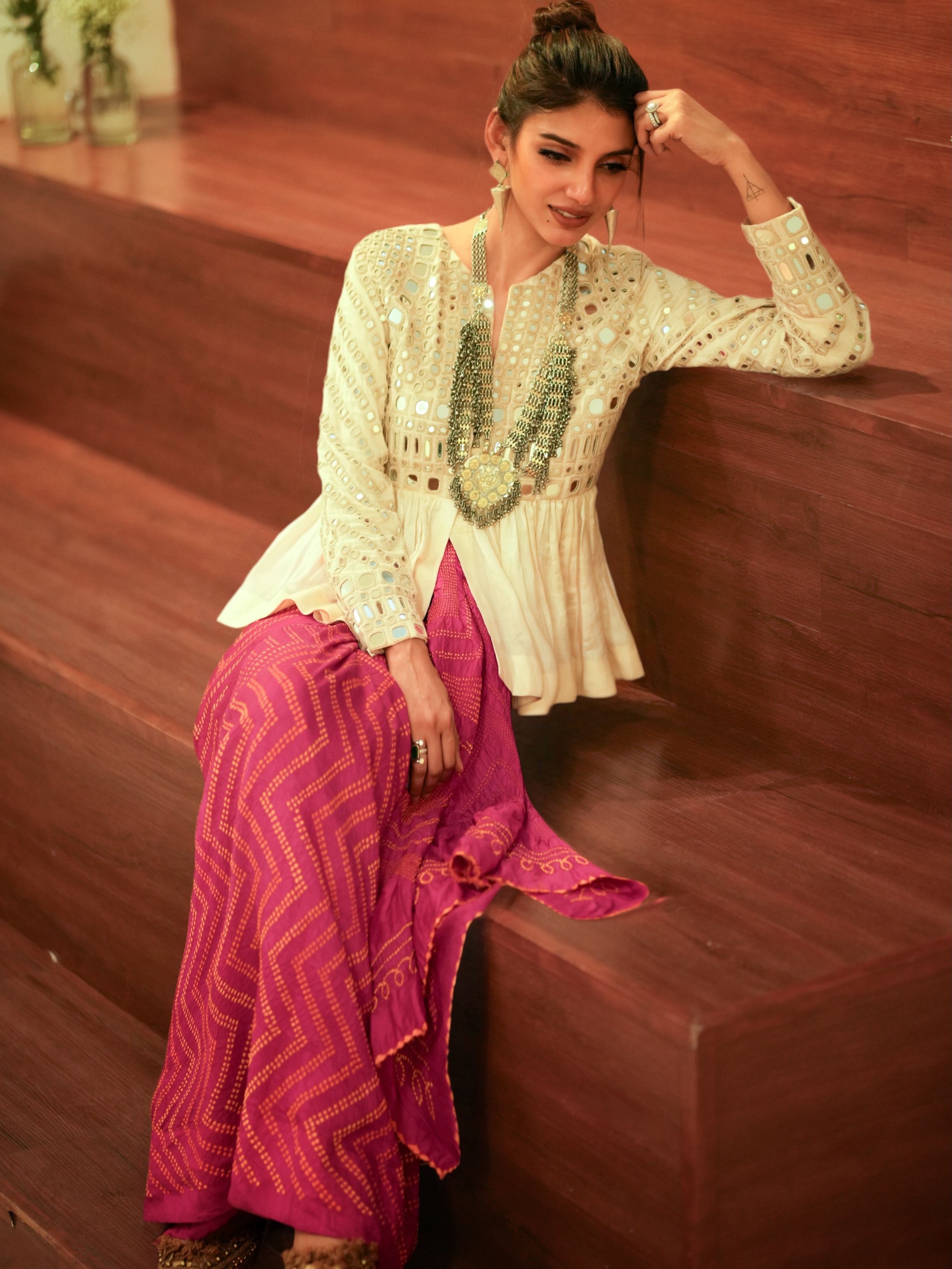 Miheeka Daggubati Gives Bold Desi Glam Vibe
