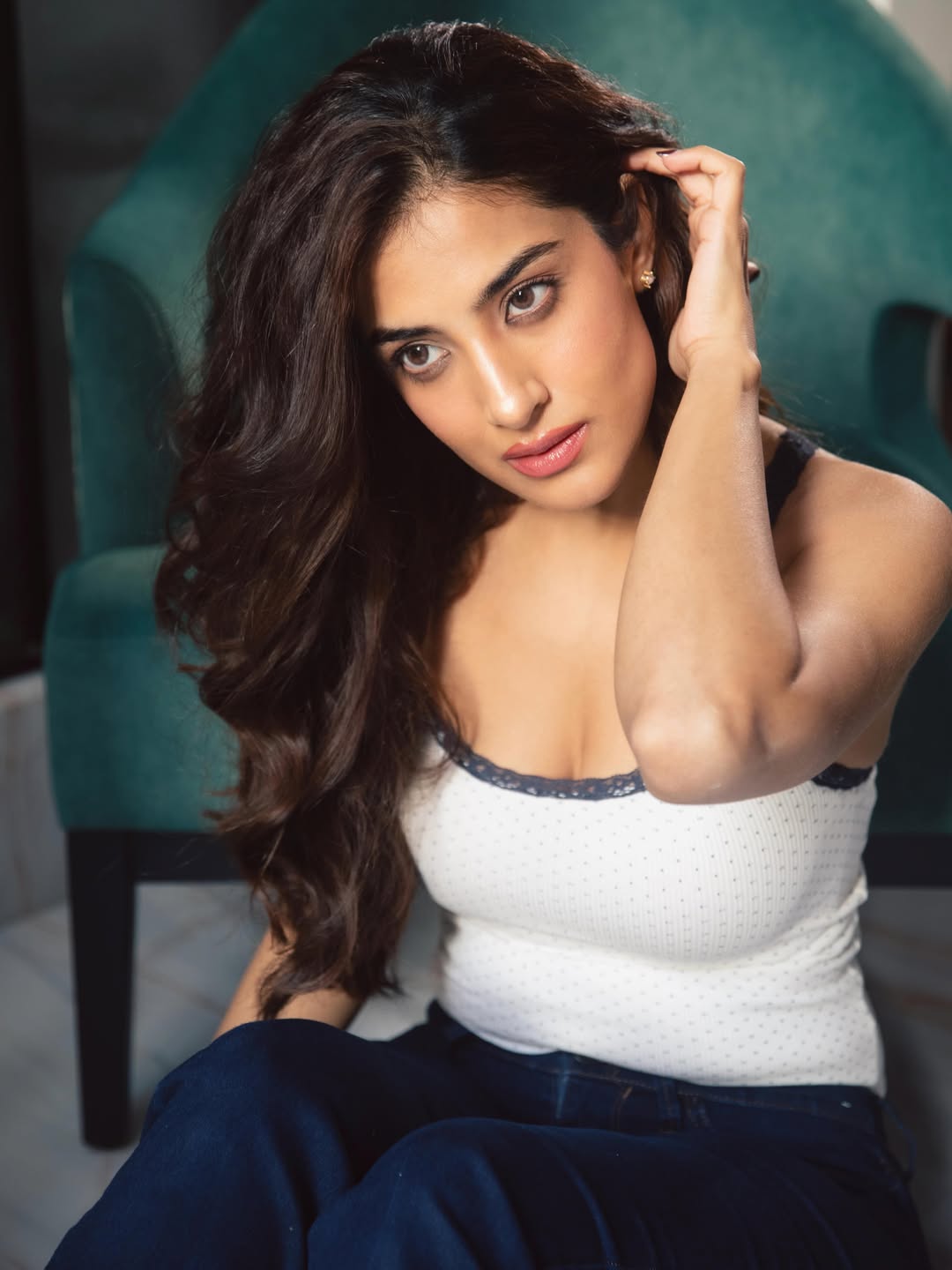 Miloni Jhonsa Striking Intense Direct Stare Look